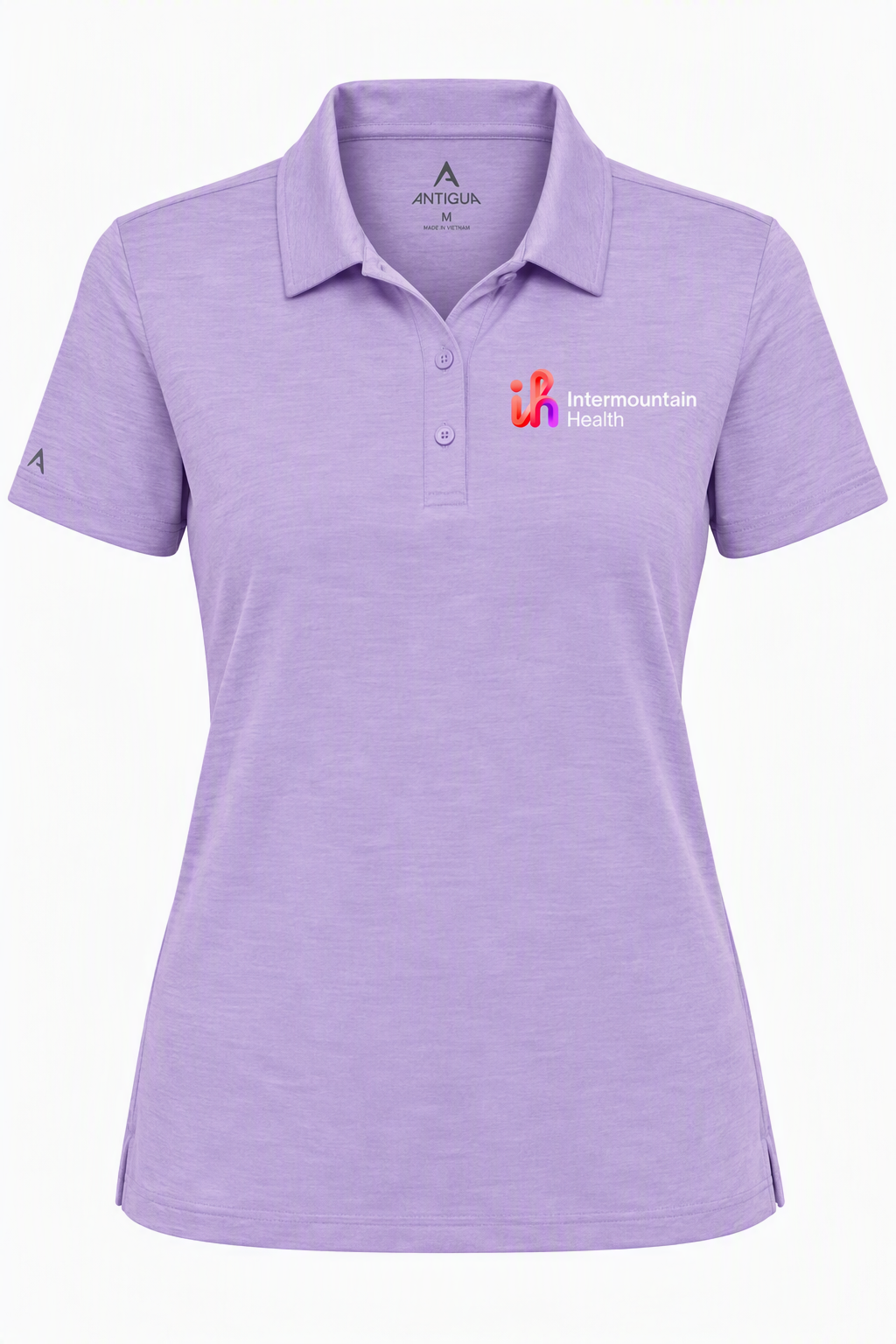 Antiqua Womens Matter Polo Lilac Heather 